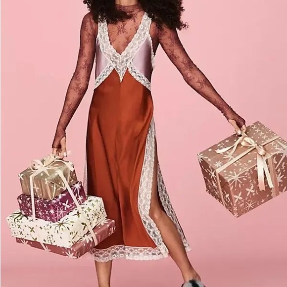 Free People Tri Me Midi Slip Dress - Picture 2 of 3